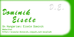 dominik eisele business card